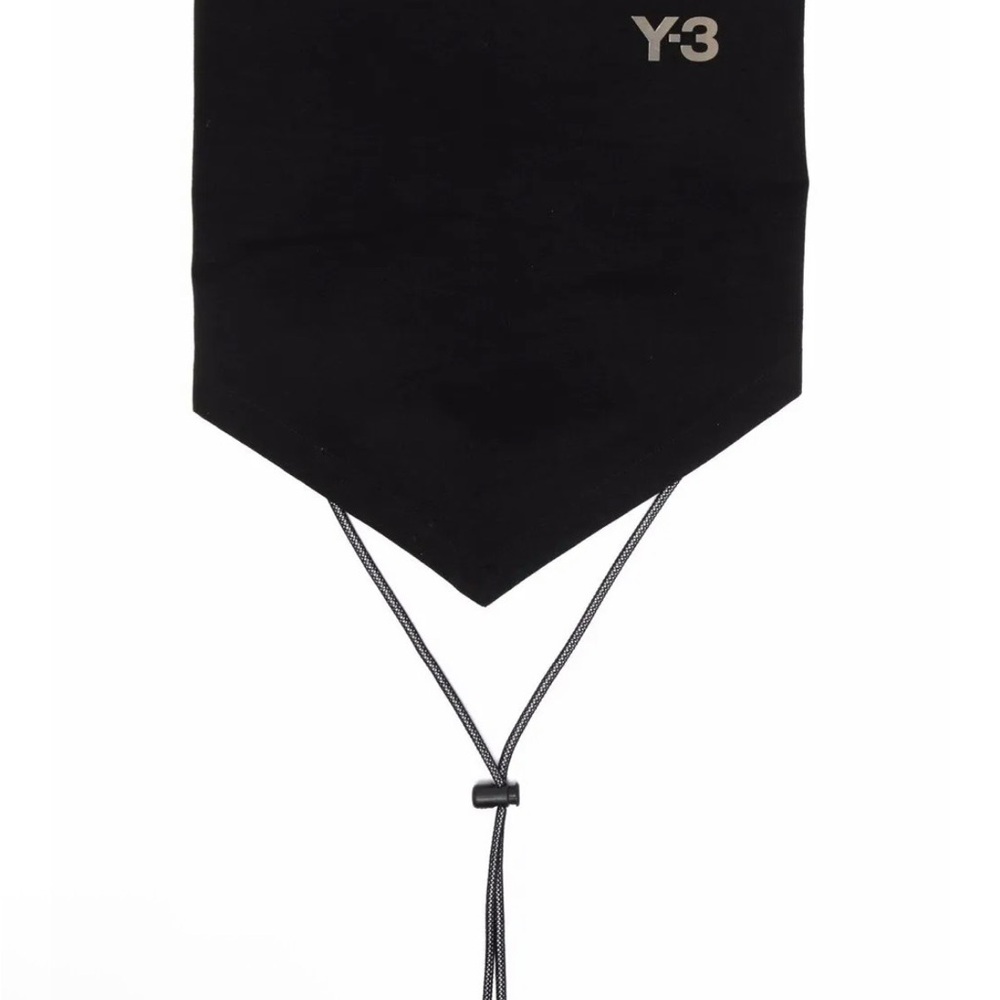 adidas Y-3 Black Face Mask with Adjustable Cord